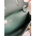 Hermes Jypsiere Mini Handmade Bag In Vert Rousseau Swift Calfskin