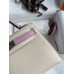 Hermes Kelly Mini II Sellier Bicolor Handmade Bag in Nata and Rose Sakura Chevre Mysore Leather