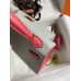 Hermes Kelly Mini II Sellier Bicolor Handmade Bag in Pearl Grey and Rose Azalee Chevre Mysore Leather