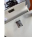 Hermes HSS Kelly Mini II Sellier Tri-color Bag in Nata/Craie/Black Epsom Calfskin
