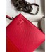Hermes Kelly Mini II Sellier Tri-color Bag In Red/Rose Extreme/Blue Epsom Calfskin