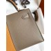 Hermes Kelly Mini II Sellier Tri-color Bag In Taupe/Sesame/Blue Nuit Epsom Calfskin