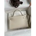 Hermes Kelly Mini II Verso Sellier Handmade Bag in Craie Epsom Calfskin