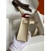 Hermes Kelly Mini II Sellier Verso Handmade Bag in Craie and Red Epsom Calfskin