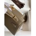 Hermes Kelly Mini II Verso Sellier Handmade Bag in Taupe Epsom Calfskin
