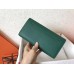 Hermes Malachite Epsom Constance Long Wallet