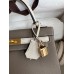 Hermes Kelly Sellier 25 Bicolor Bag in Taupe and Craie Epsom Calfskin