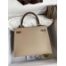 Hermes Kelly Sellier 25 Bicolor Bag in Trench and Taupe Epsom Calfskin