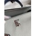 Hermes Kelly Sellier 25 Bicolor Bag in Pearl Grey and Blue Mysore Goatskin