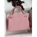 Hermes Kelly Sellier 25 Bicolor Bag in Rose Confetti and Lipstick Mysore Goatskin