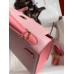 Hermes Kelly Sellier 25 Bicolor Bag in Rose Confetti and Lipstick Mysore Goatskin