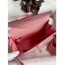Hermes Kelly Sellier 25 Bicolor Bag in Rose Confetti and Lipstick Mysore Goatskin