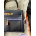 Hermes Kelly Colormatic 25 Handmade Bag in Blue Nuit Swift Leather