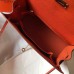 Hermes Orange Epsom Kelly 25cm Sellier Handmade Bag