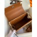 Hermes Picnic Kelly 28cm Bag in Wicker with Barenia Leather