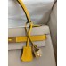 Hermes Kelly Sellier 32 Bicolor Bag in Trench and Yellow Epsom Calfskin