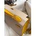 Hermes Kelly Sellier 32 Bicolor Bag in Trench and Yellow Epsom Calfskin