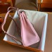 Hermes Kelly Ado Backpack in Rose Sakura Clemence Leather