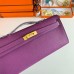 Hermes Kelly Cut Handmade Bag in Anemone Epsom Calfskin
