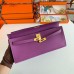 Hermes Kelly Cut Handmade Bag in Anemone Epsom Calfskin