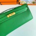 Hermes Kelly Cut Handmade Bag in Bambou Epsom Calfskin