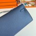 Hermes Kelly Cut Handmade Bag in Deep Blue Epsom Calfskin