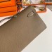 Hermes Kelly Cut Handmade Bag in Taupe Epsom Calfskin