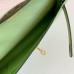 Hermes Kelly Cut Handmade Bag in Vert Criquet Epsom Calfskin