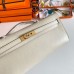 Hermes Kelly Cut Handmade Bag in Craie Swift Leather