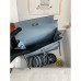 Hermes Kelly Danse II Bag In Blue Lin Evercolor Calfskin