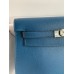 Hermes Kelly Danse II Bag In Deep Blue Evercolor Calfskin