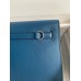 Hermes Kelly Danse II Bag In Deep Blue Evercolor Calfskin