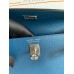 Hermes Kelly Danse II Bag In Deep Blue Evercolor Calfskin