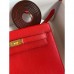 Hermes Kelly Danse II Bag In Red Evercolor Calfskin