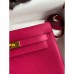 Hermes Kelly Danse II Bag In Rose Mexico Evercolor Calfskin