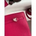 Hermes Kelly Danse II Bag In Rose Mexico Evercolor Calfskin