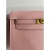 Hermes Kelly Danse II Bag In Rose Sakura Evercolor Calfskin
