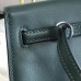 Hermes Kelly Danse Handmade Bag In Dark Green Swift Leather