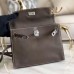 Hermes Kelly Danse Handmade Bag In Taupe Swift Leather