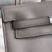 Hermes Kelly Danse Handmade Bag In Grey Swift Leather
