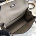 Hermes Kelly Danse Handmade Bag In Grey Swift Leather