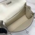 Hermes Kelly Danse Handmade Bag In White Swift Leather