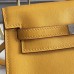 Hermes Kelly Danse Handmade Bag In Yellow Swift Leather