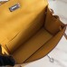 Hermes Kelly Danse Handmade Bag In Yellow Swift Leather