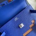 Hermes Kelly Doll Picto Bag in Blue Royal Epsom Calfskin