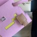 Hermes Kelly Doll Picto Bag in Mauve Sylvestre Epsom Calfskin