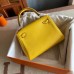 Hermes Kelly Doll Quelle Idole Bag in Jaune Ambre Swift Calfskin