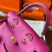 Hermes Kelly Doll Quelle Idole Bag in Rose Purple Swift Calfskin