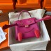 Hermes Kelly Doll Quelle Idole Bag in Rose Purple Swift Calfskin