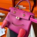 Hermes Kelly Doll Quelle Idole Bag in Rose Purple Swift Calfskin